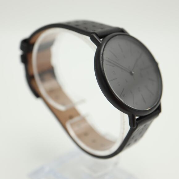 Skagen Signatur Alphabet Black Slim Unisex 36mm Watch Leather with New Battery main image 6